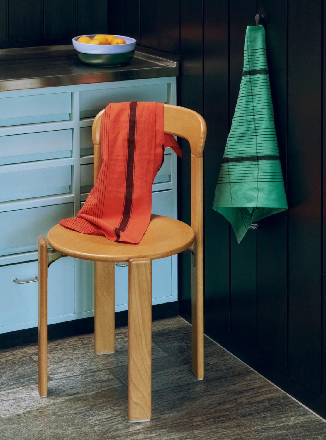 Linear viskestykke - Warm red